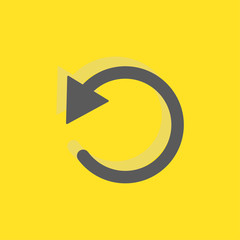 Poster - Repeat arrow sign icon, vector illustration. Flat design style f