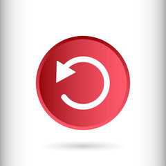 Poster - Repeat arrow sign icon, vector illustration. Flat design style f