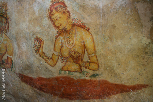 Photographie the mural on mirror wall in sri lanka