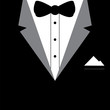 Elegant tuxedo design vector. EPS 10 & HI-RES JPG Included 
