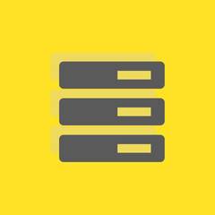 Poster - Data server sign icon, vector illustration. Flat design style fo