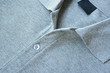 Close up Gray Polo T-shirt.