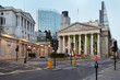 London Royal Exchange, shopping centre and Bank of England