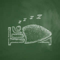 Wall Mural - sleep icon