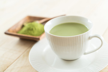 hot matcha latte