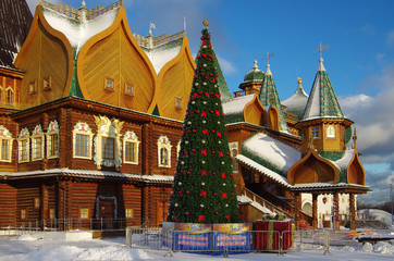 MOSCOW, RUSSIA - December, 2015: Palace of Tsar Alexei Mikhailov