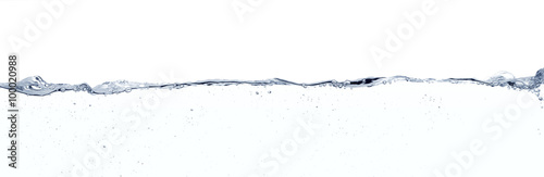 Fotomural Water line surface against white background