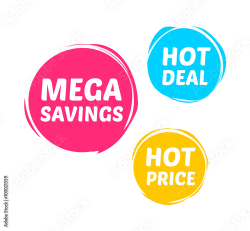 Fotomural Mega Savings, Hot Deal & Hot Price Marks