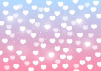 Sticker - Shiny hearts background for Your design 