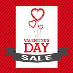 Wall Mural - valentines day sale design 