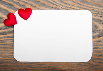 Sticker - Blank valentines card