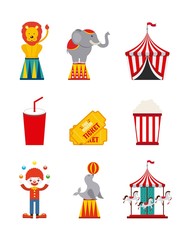 Sticker - the circus design 