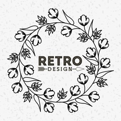 Sticker - retro style design 