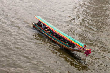 BANGKOK, THAILAND - April 14: Boat  in Bangkok, Thailand on Apri