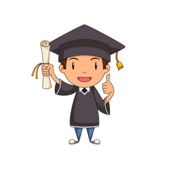 Wall Mural - Child graduate