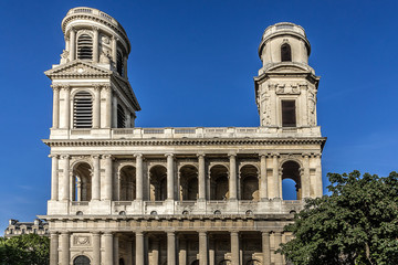 Saint-Sulpice church - Roman Catholic Church in Paris, France.