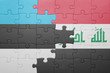 © luzitanija - puzzle with the national flag of estonia and iraq