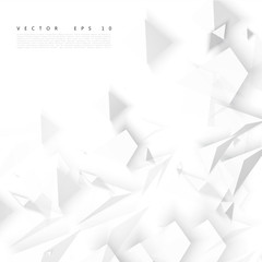 Wall Mural - vector abstract geometric shape from gray.