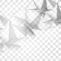 Wall Mural - vector abstract geometric shape from gray.