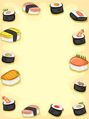 Poster - Frame Sushi Types