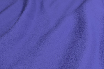 Blue rippled fabric