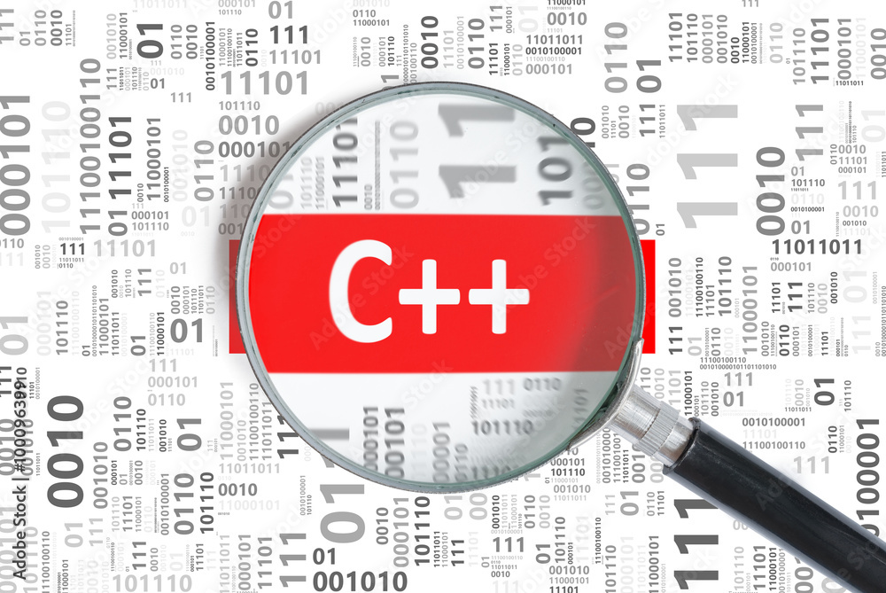Software development concept. C++ (C plus plus) programming language ...