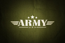 Military Army Star Silk Old Fabric Texture Background