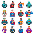 Superhero Icons Set 
