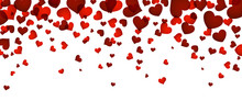 Background With Red Hearts.