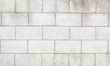 White cement block wall texture and background