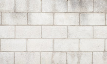 White Cement Block Wall Texture And Background