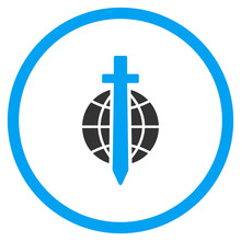 Globe Sword Icon