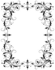 Wall Mural - Decorative frame with ornament