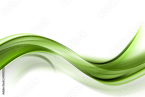 Naklejka - mata magnetyczna na lodówkę Awesome Abstract Green Wave Design