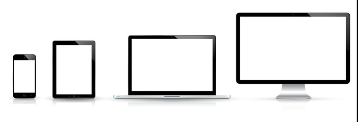 Poster - Modern digital tech device collection