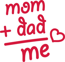 Poster - Mom and dad is me - baby