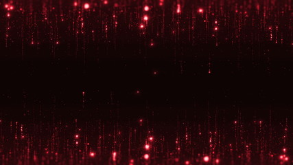 Poster - loopable shimmering 4k backround with particles flying from top and bottom of screen with glares
