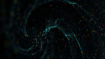 Fototapete - abstract bright particle background with depth of field
