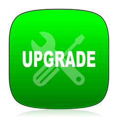 Aufkleber - upgrade green icon for web and mobile app