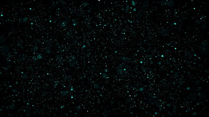 Poster - abstract particle background with shallow depth of field at the top and bottom of the screen