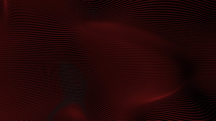 Poster - abstract 3d background made of deformed strings 