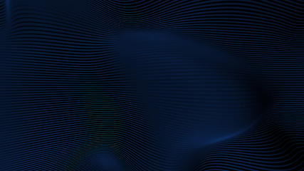 Poster - abstract 3d background made of deformed strings 