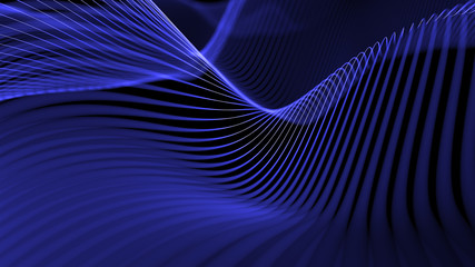 abstract 3d background made of deformed strings 