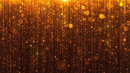 Poster - particle wall particles flowing from the top, special award shiny background
