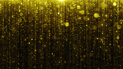 Poster - particle wall particles flowing from the top, special award shiny background