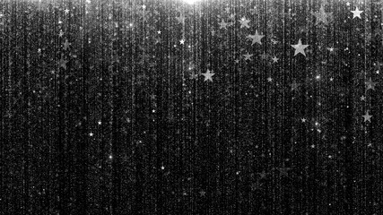Poster - particle wall particles flowing from the top, special award shiny background