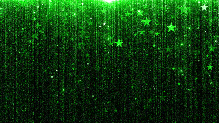 Poster - particle wall particles flowing from the top, special award shiny background