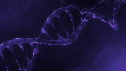 Poster - 3d rendered complex dna structure element