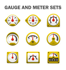 Wall Mural - Gauge meter sets