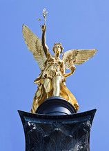 Munich, The Angel Of Peace, Detail Of  Monument 25 Mt. High With A Corinthian Column Topped By A Golden Angel, Designed On 1891 By Jacob Moehl.
